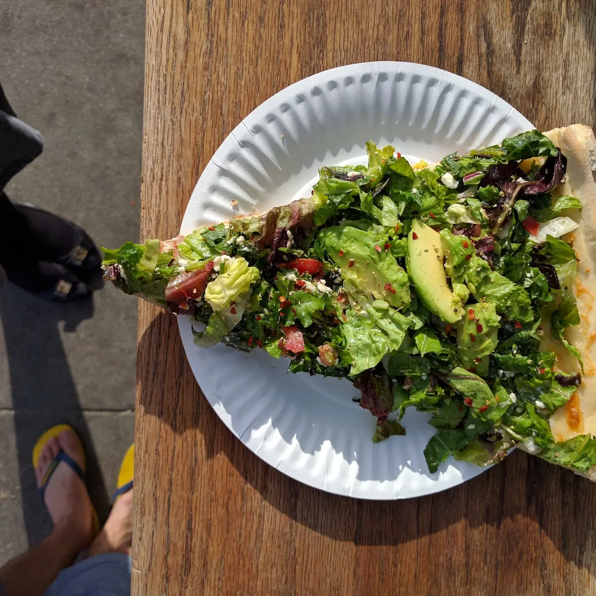 Salad Pizza Slice