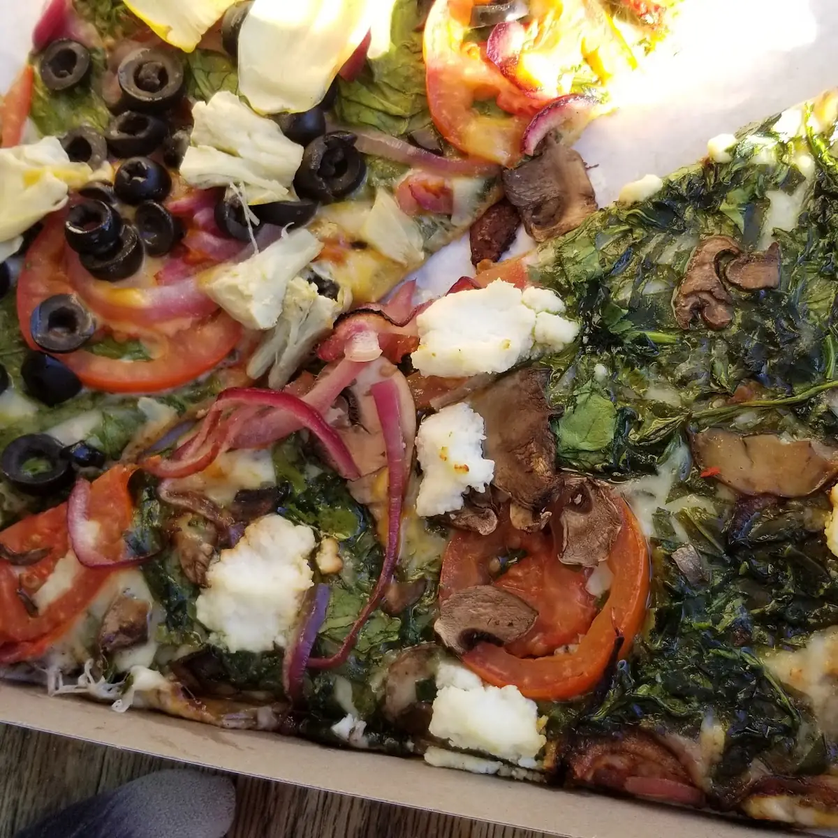 Vegetarian Pizza Slices