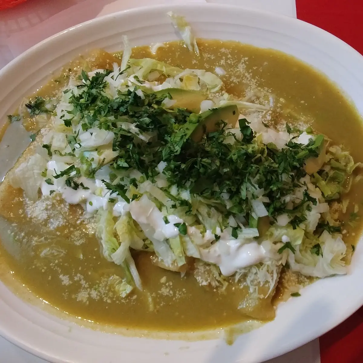 Enchiladas En Salsa Verde