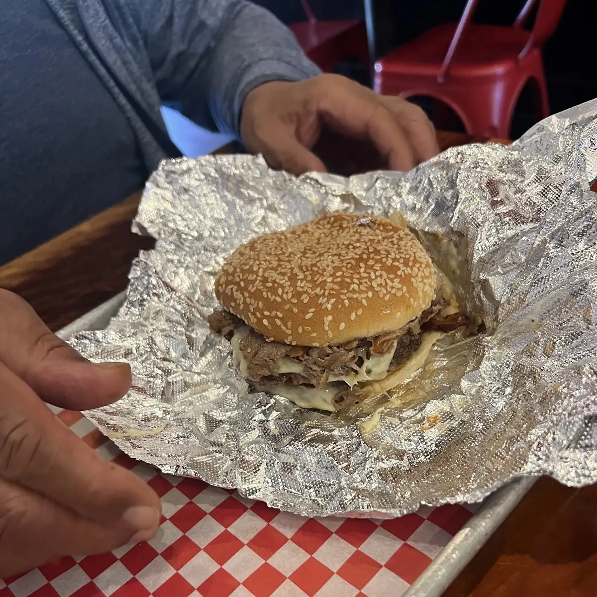 Philly Cheesesteak Burger