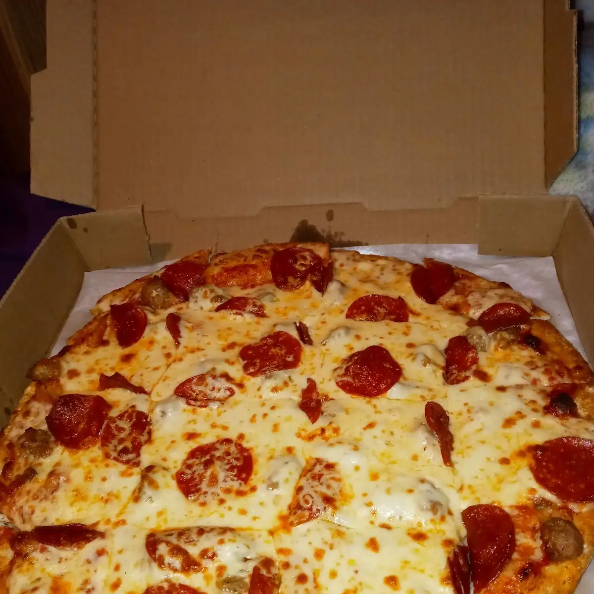 Thin Crust Pepperoni & Sausage Pizza
