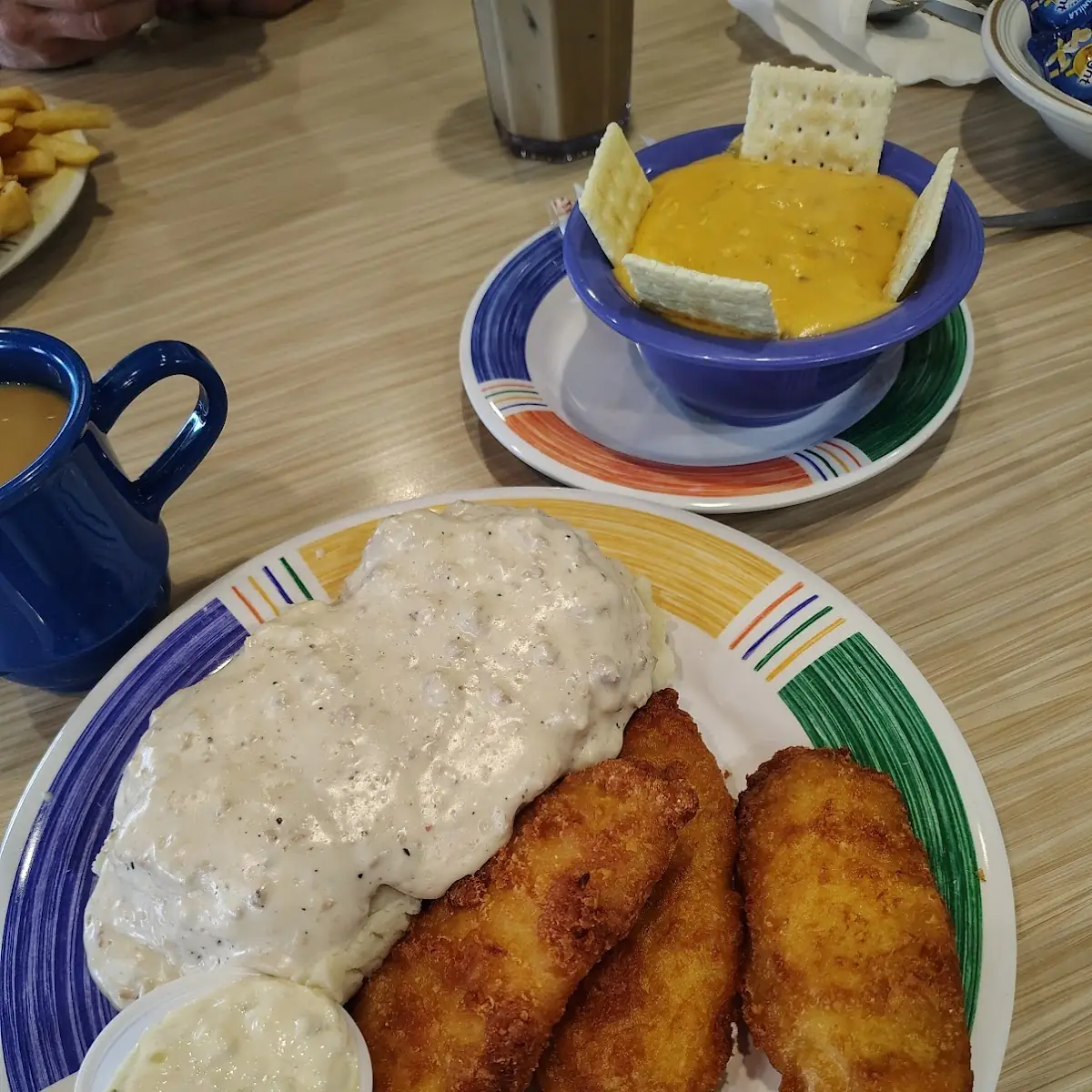 Fish and Chips and Cheese Soup