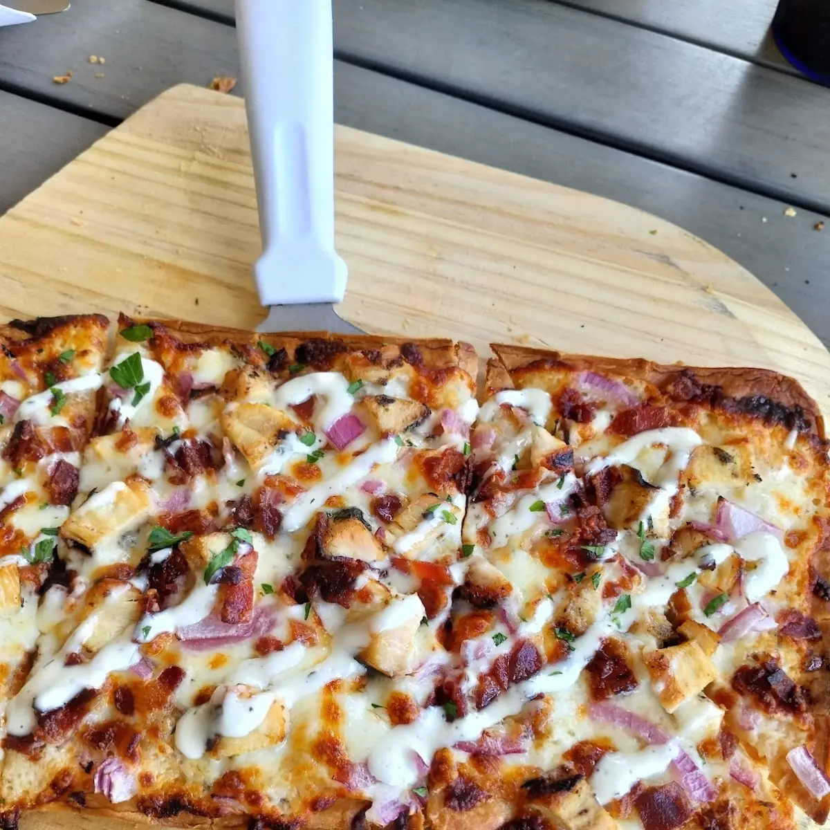 Chicken Bacon Ranch Flatbread