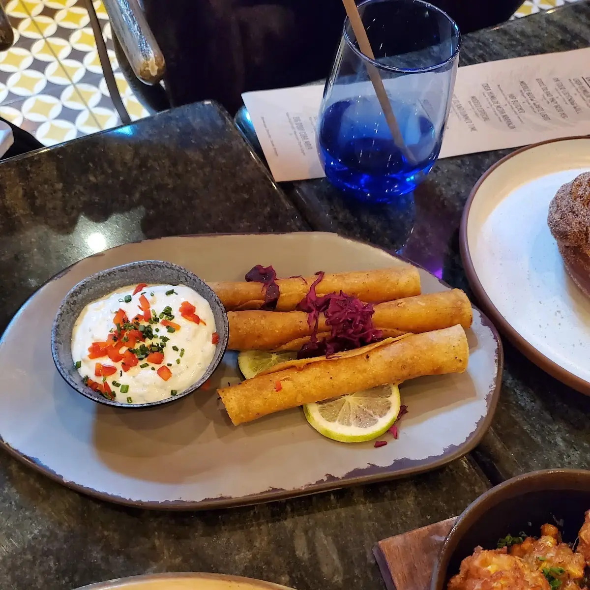 Esquites Corn Fritters and Dipping Sauce