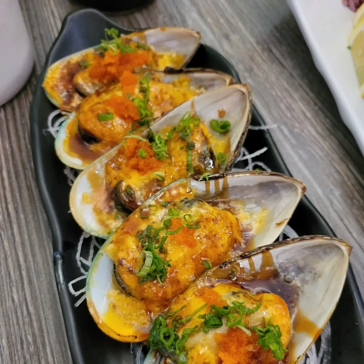 Baked Green Mussels
