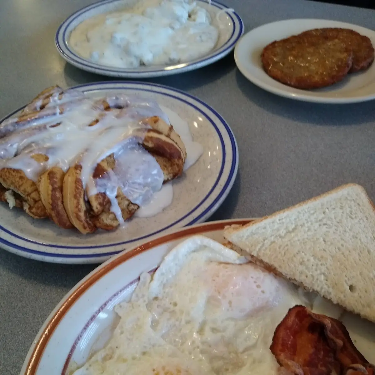 Hungry Man's Special and Giant Cinnamon Roll