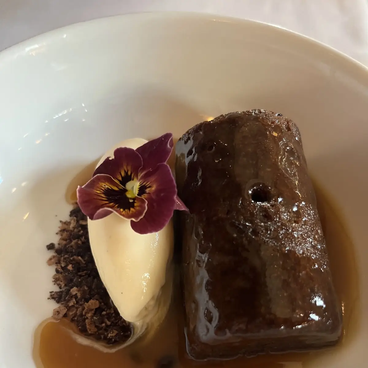 Sticky Toffee Pudding with Ice-Cream
