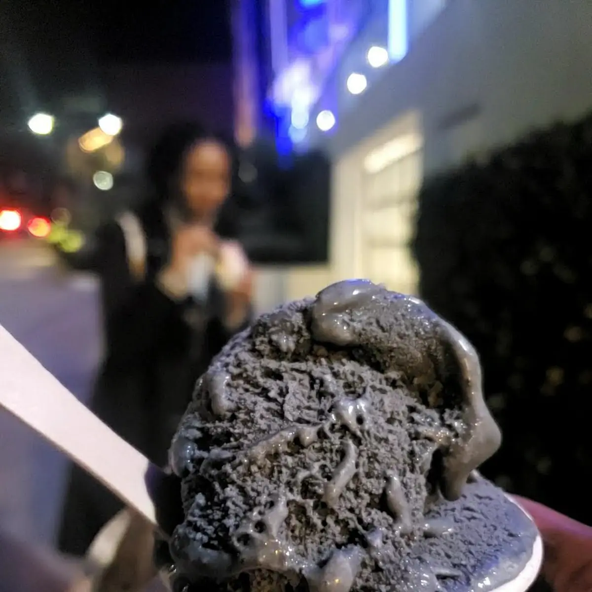 Charcoal Vanilla Ice Cream