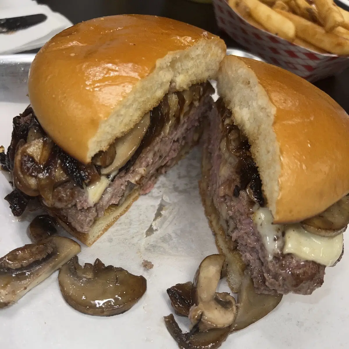 Swiss Mushroom Burger