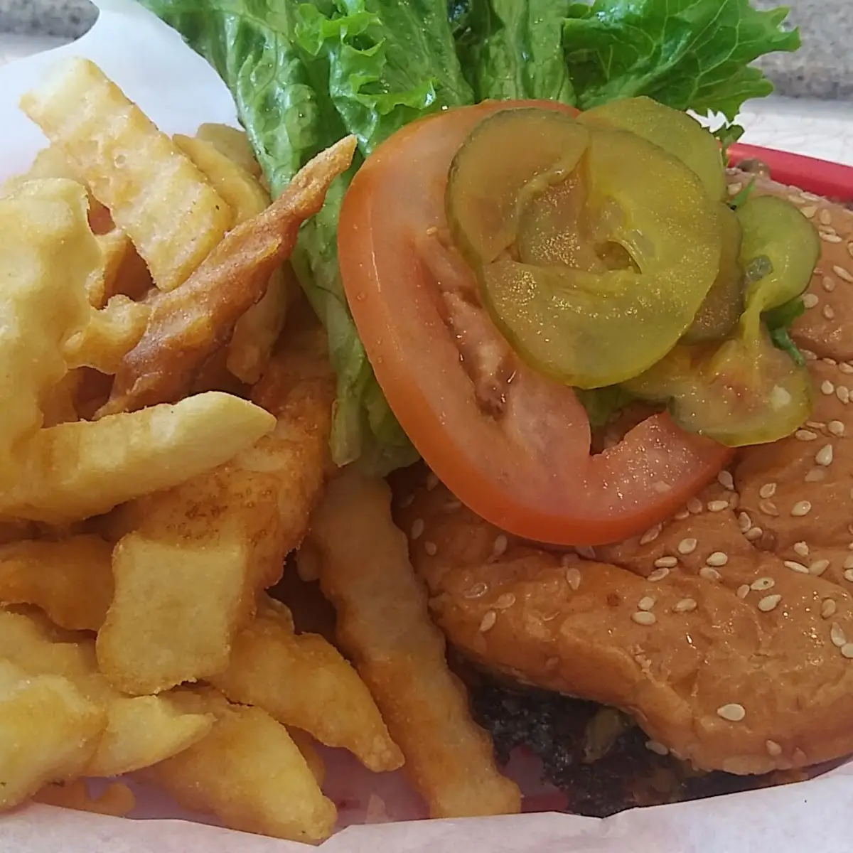 Burger and Fries
