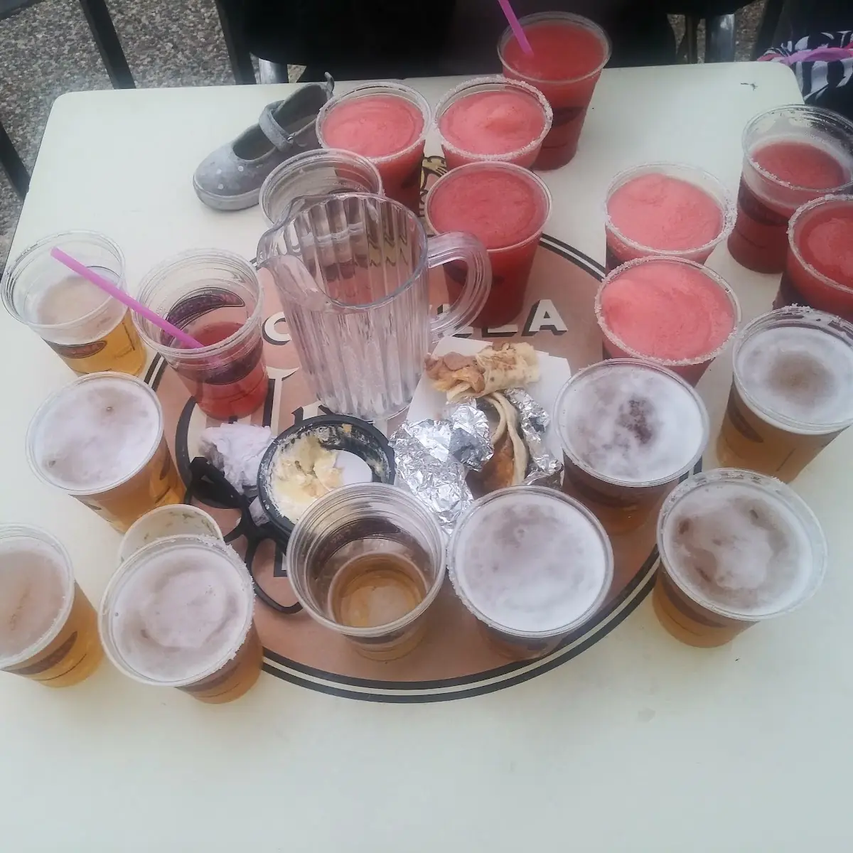 Strawberry Margaritas and Beer