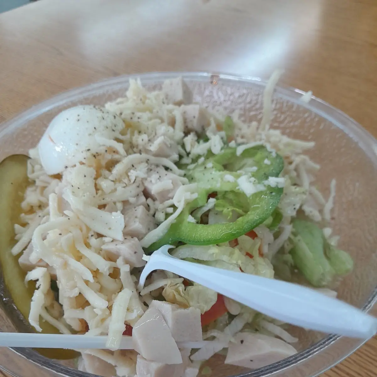 Turkey Salad with Oil and Vinegar Dressing