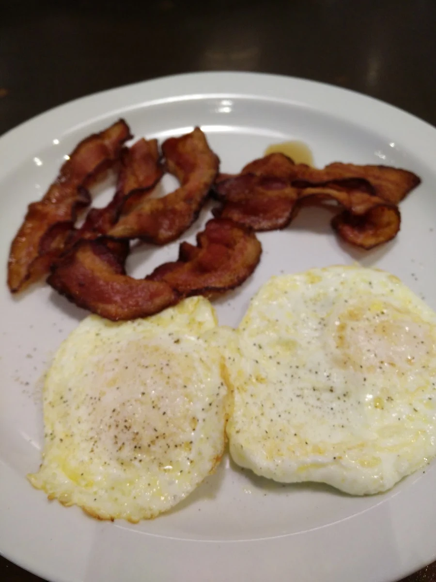Bacon and Eggs, Denny's Restaurant Abbotsford - Simon Ave
