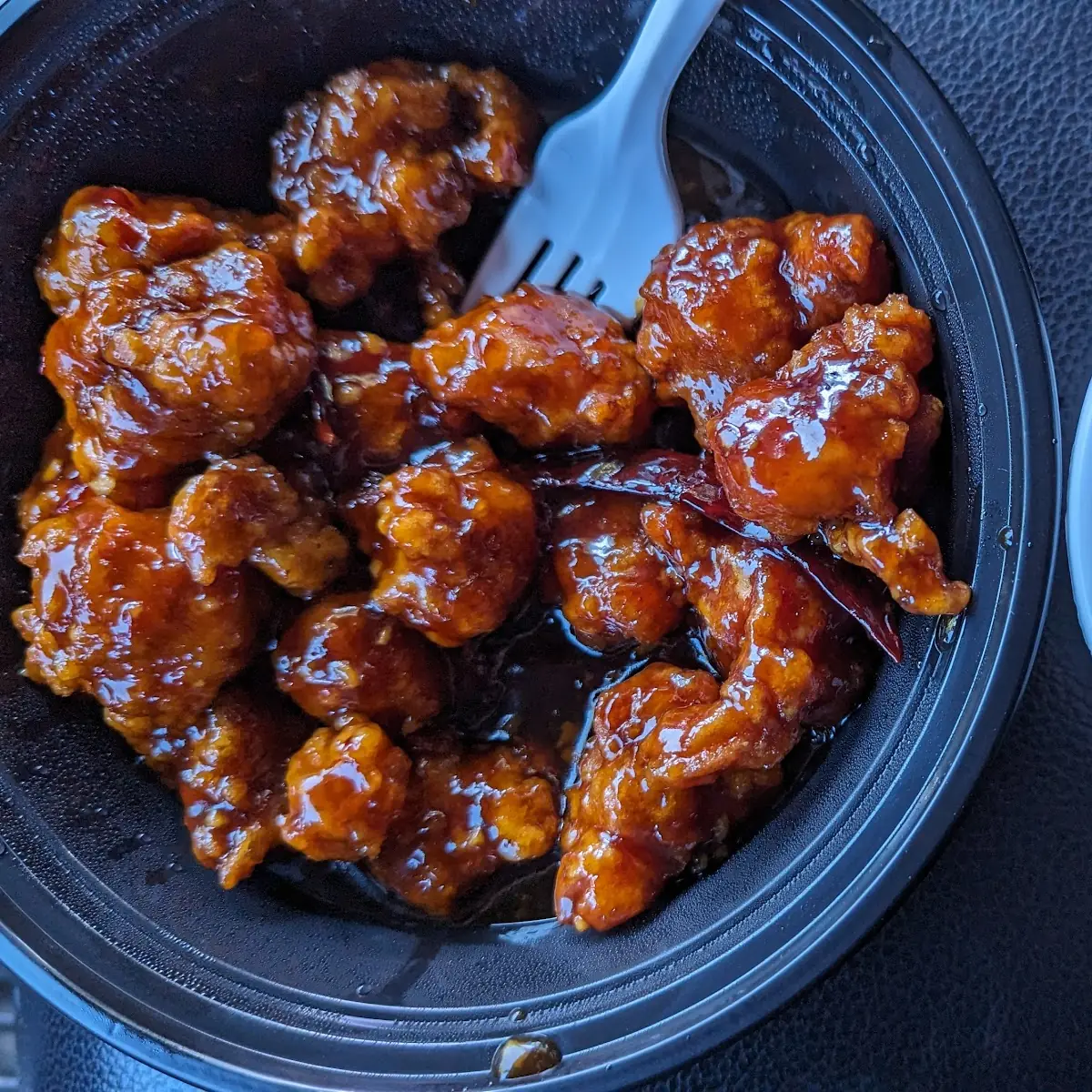 General TSO Chicken with Egg Fried Rice