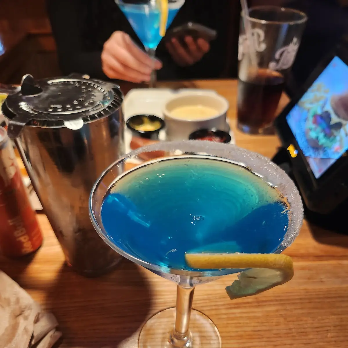 Blue Raspberry Lemon Drop Martini