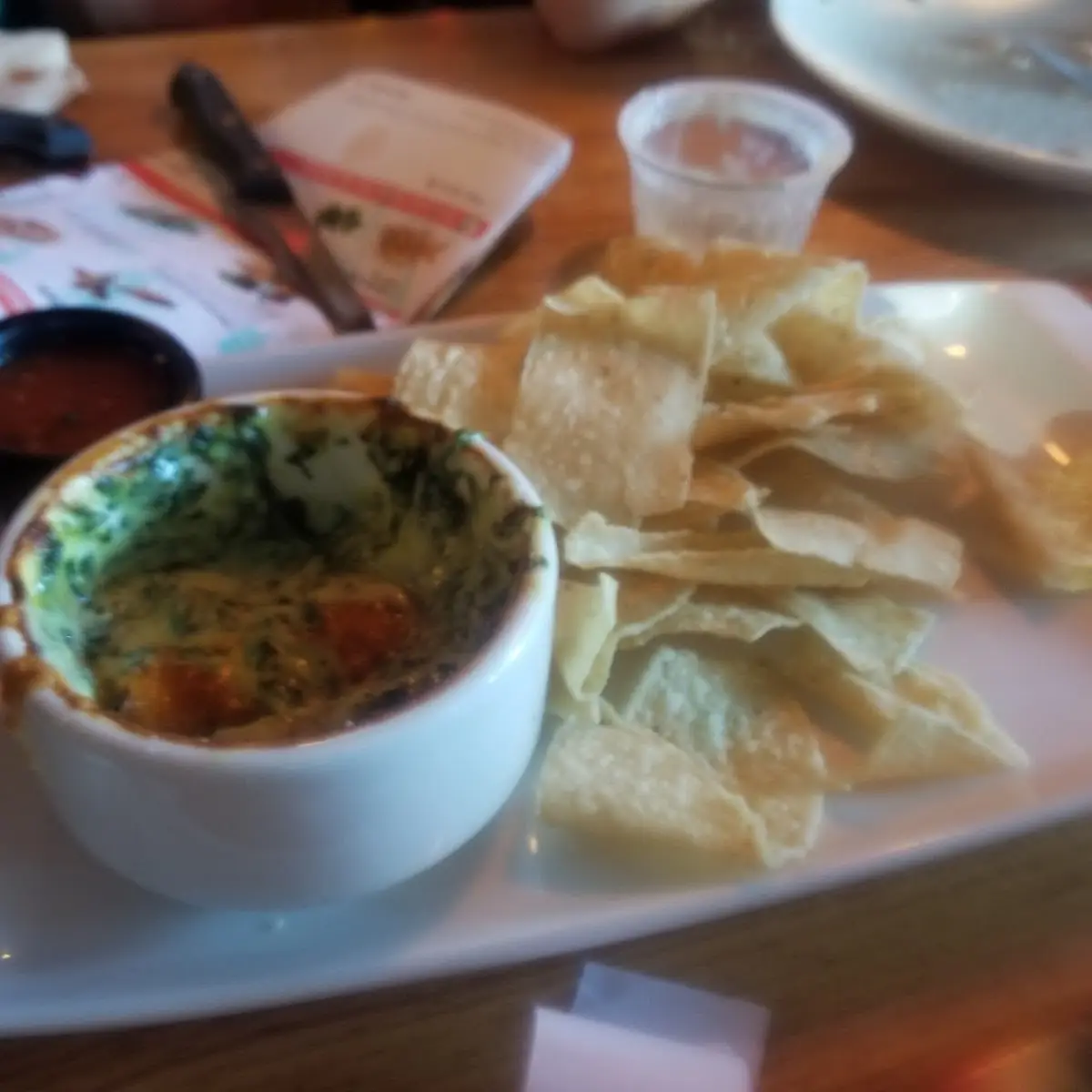 Parmesan Spinach Dip & Chips