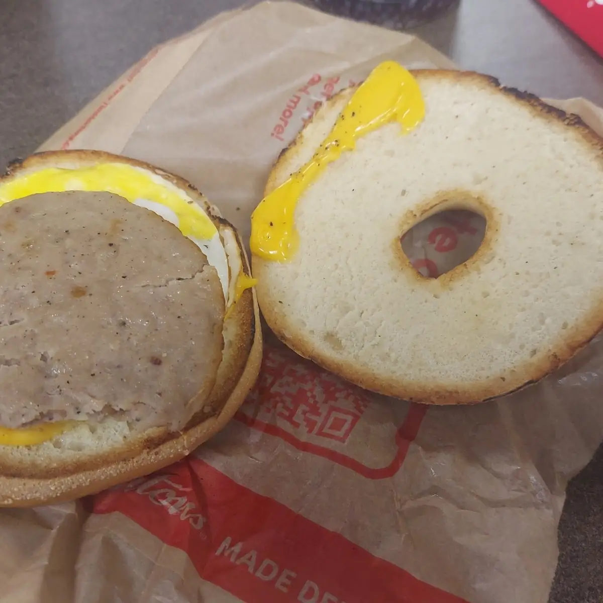Sausage Egg and Cheese Bagel