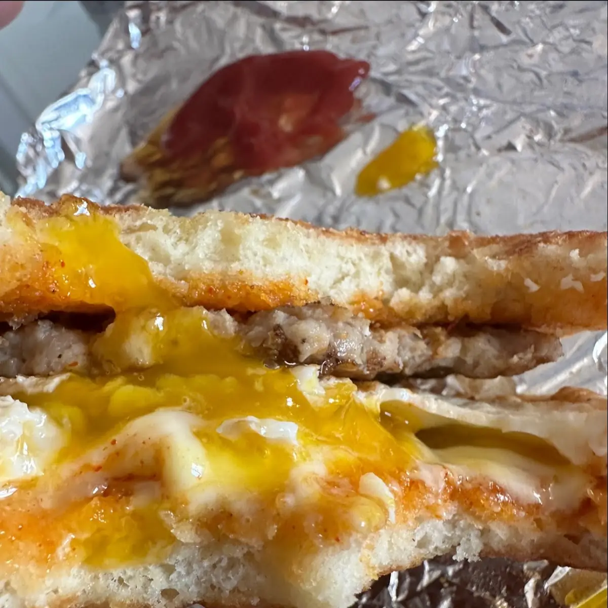 Sausage Egg and Cheese Sandwich