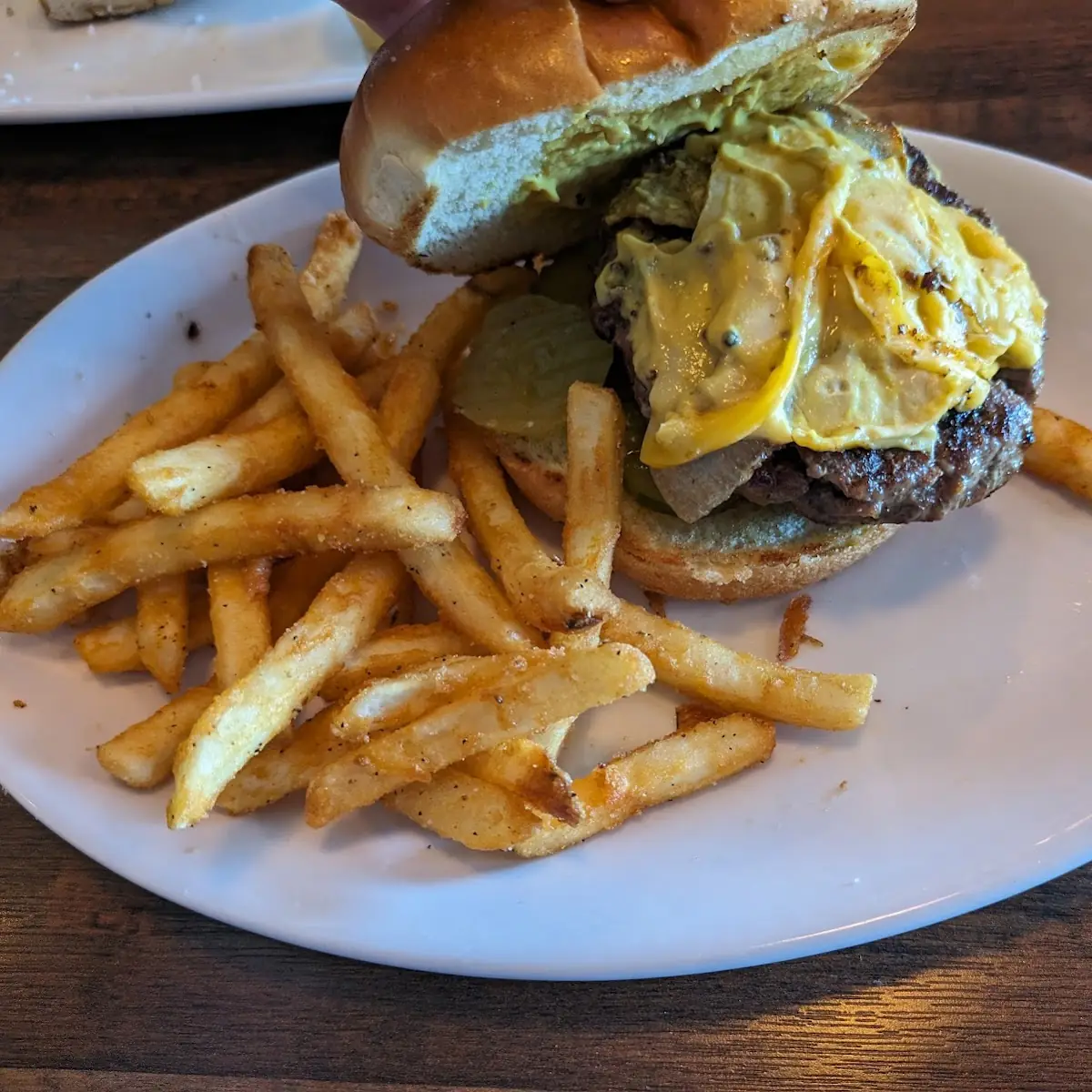 American Standard Burger with Fries