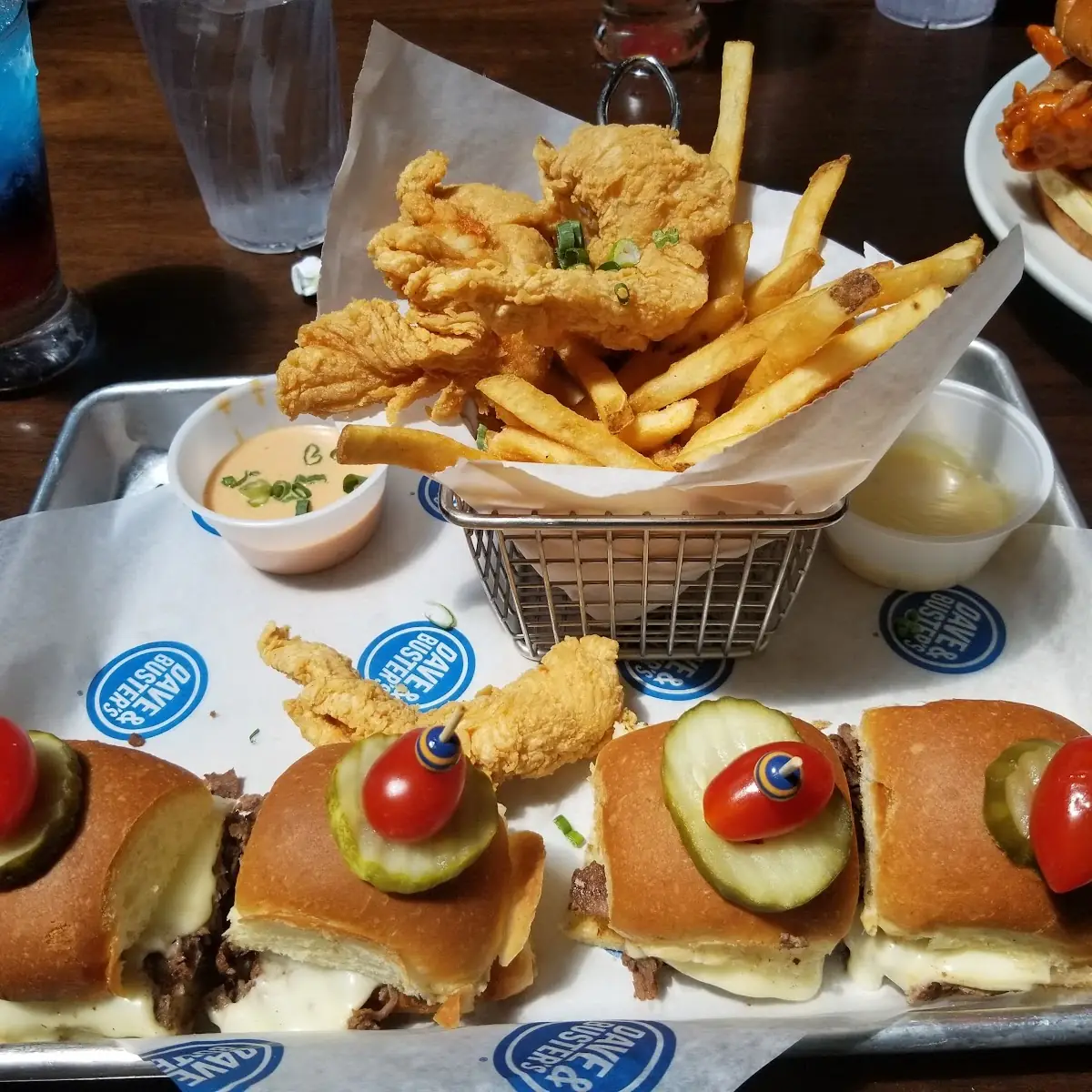 Chicken Strip and Sliders