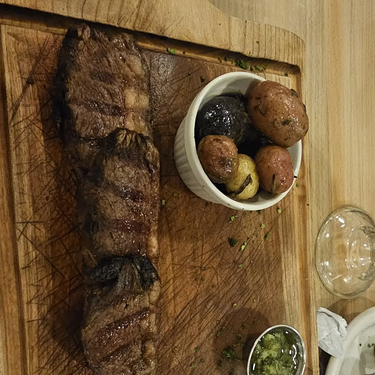 Grilled Steak with French Fries