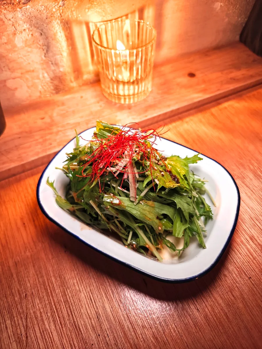 Tofu & Mizuna Salad