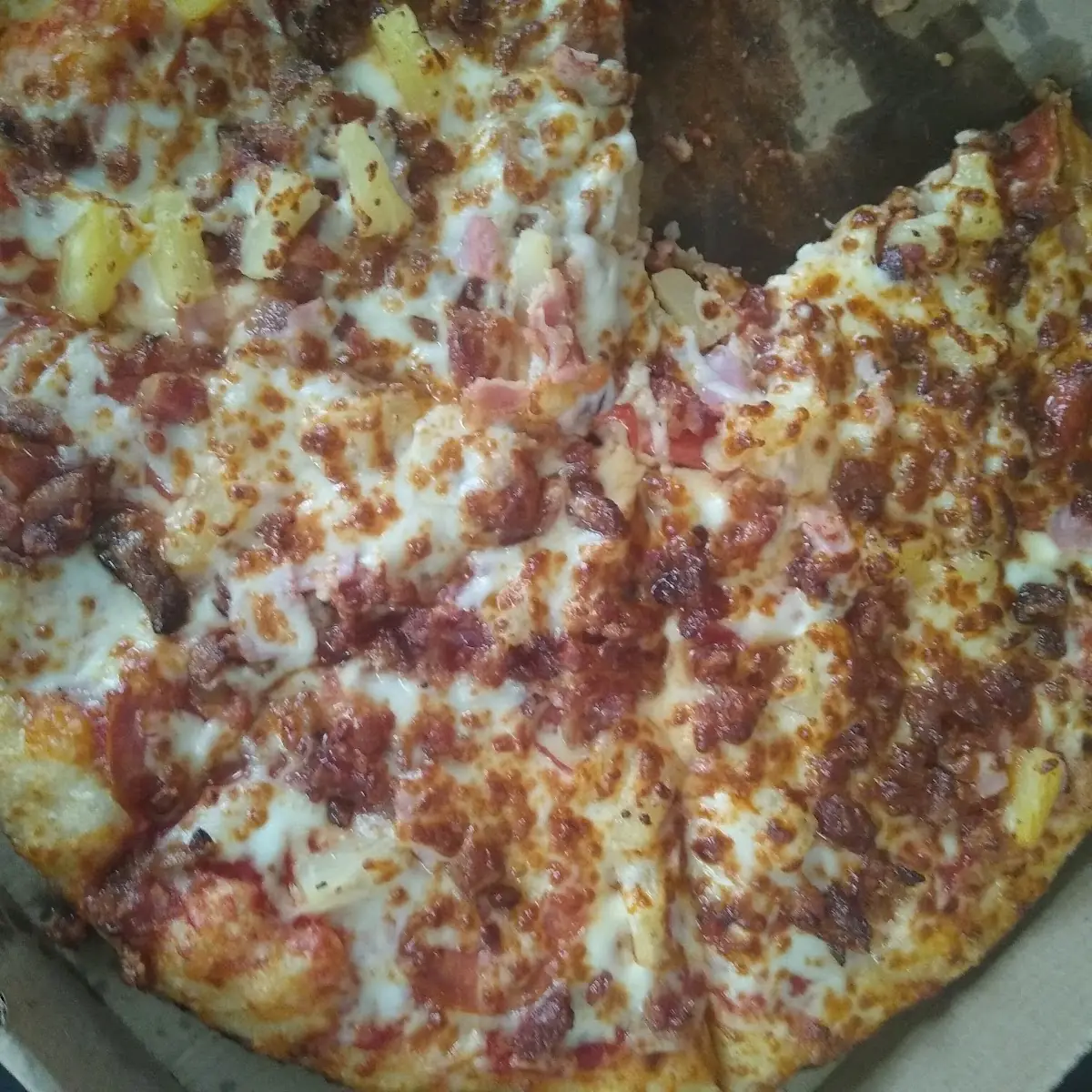 Meat Lovers Pizza with Pineapple