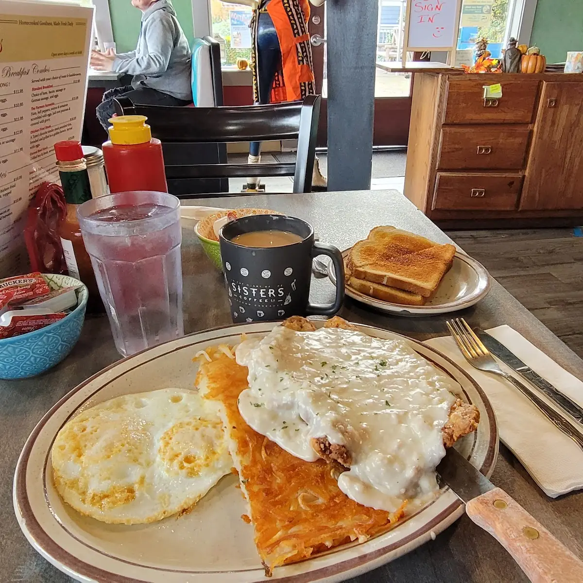 Chicken Fried Steak and Eggs