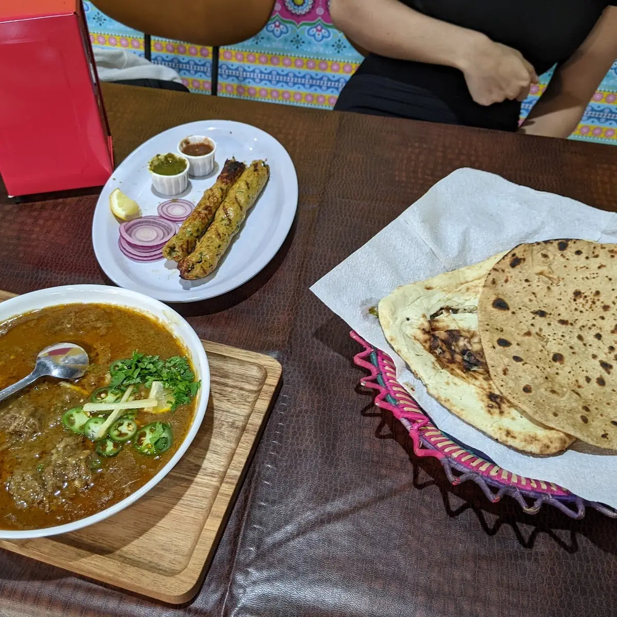 Beef Nihari Chicken Seekh Kebab Naan Tawa Roti