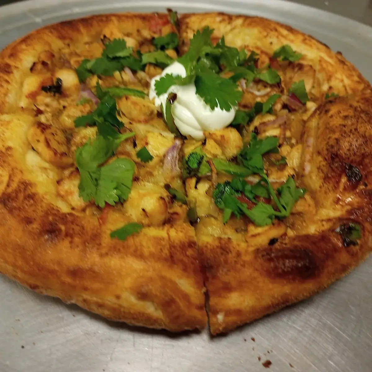 Curry Chicken Pizza