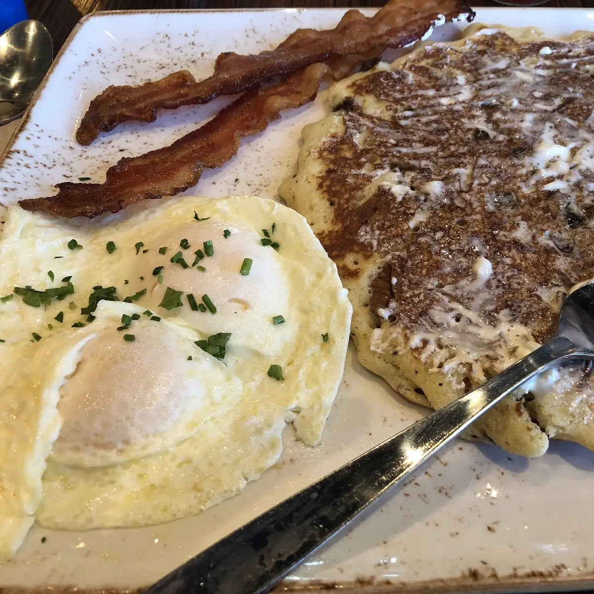 Cinnamon Chip Pancake Breakfast