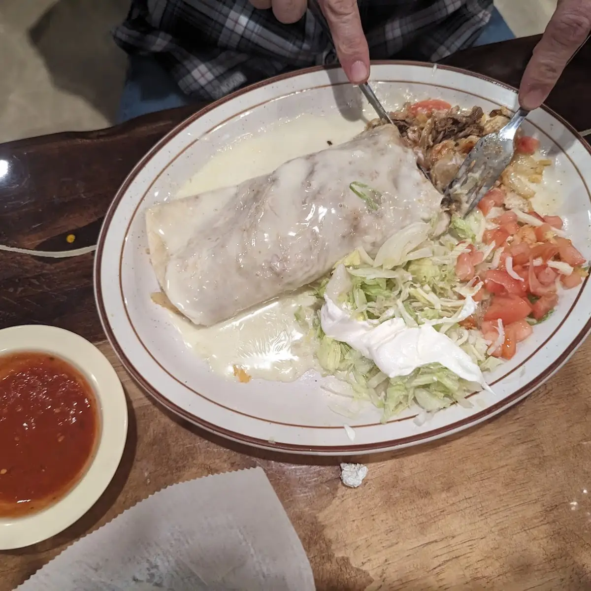Con Queso Burrito Mexicano
