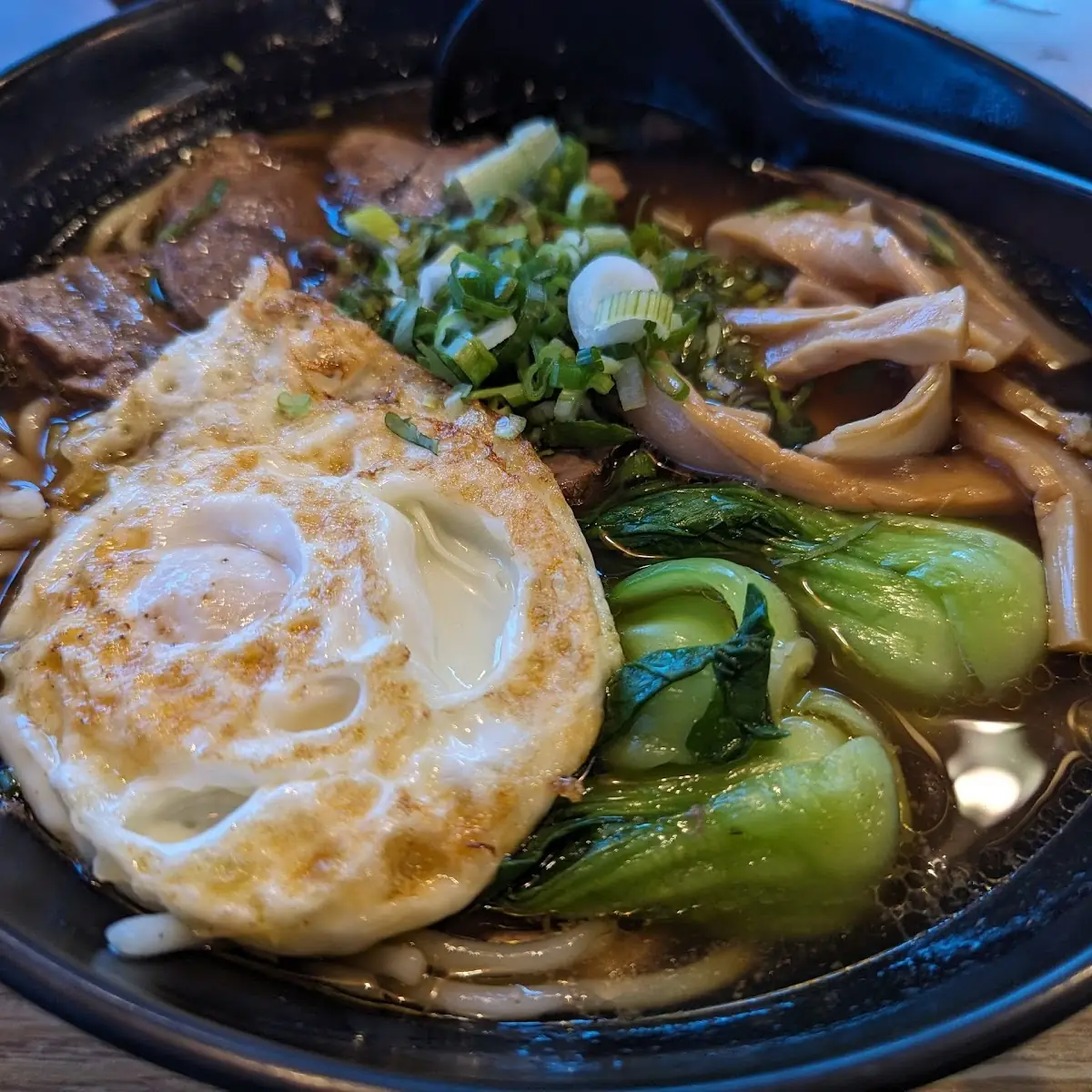 Lan Zhou Noodle Soup with Fried Egg