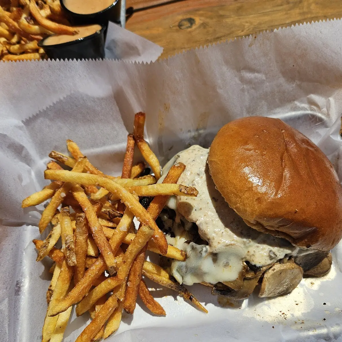 Mushroom Swiss Burger