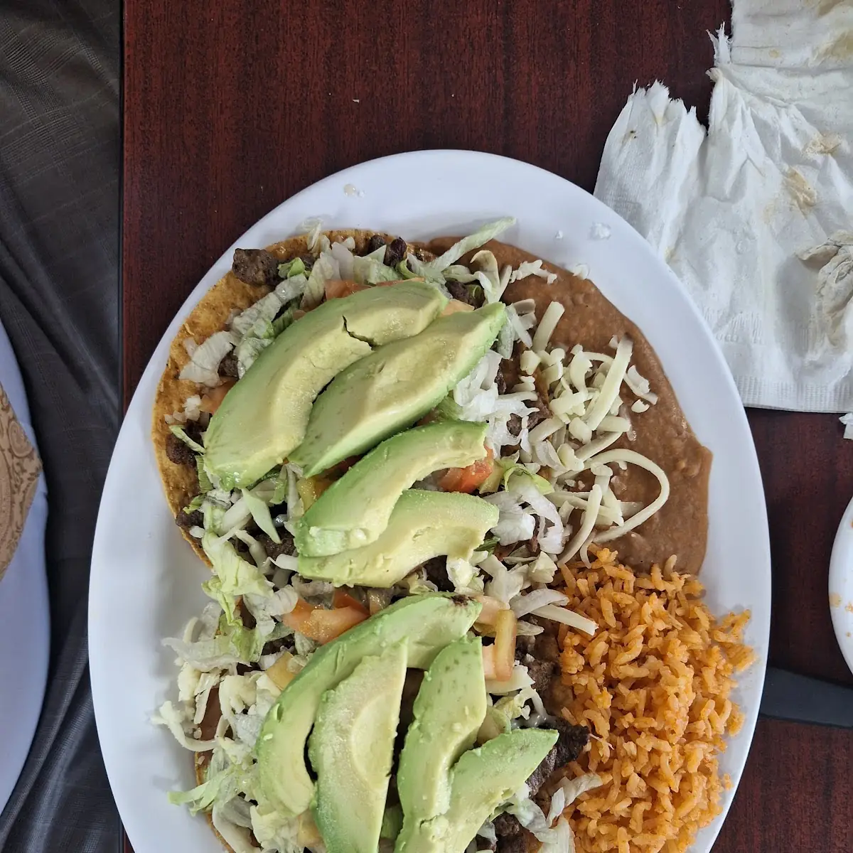 One Taco Served w Rice & Beans