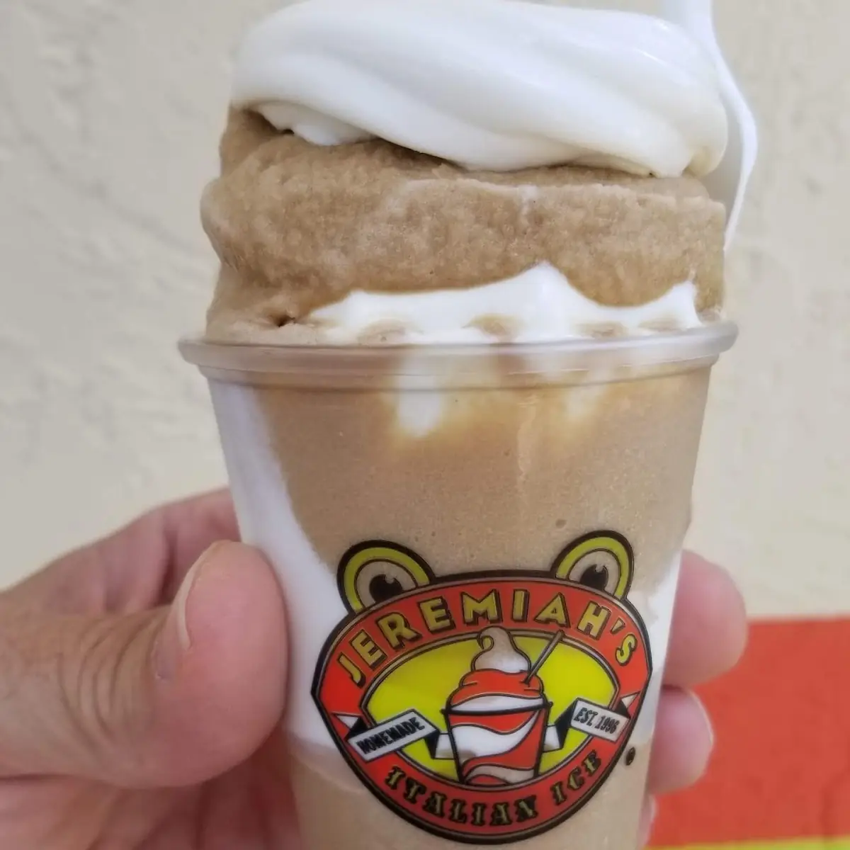 Salted Caramel Italian Ice and Ice Cream