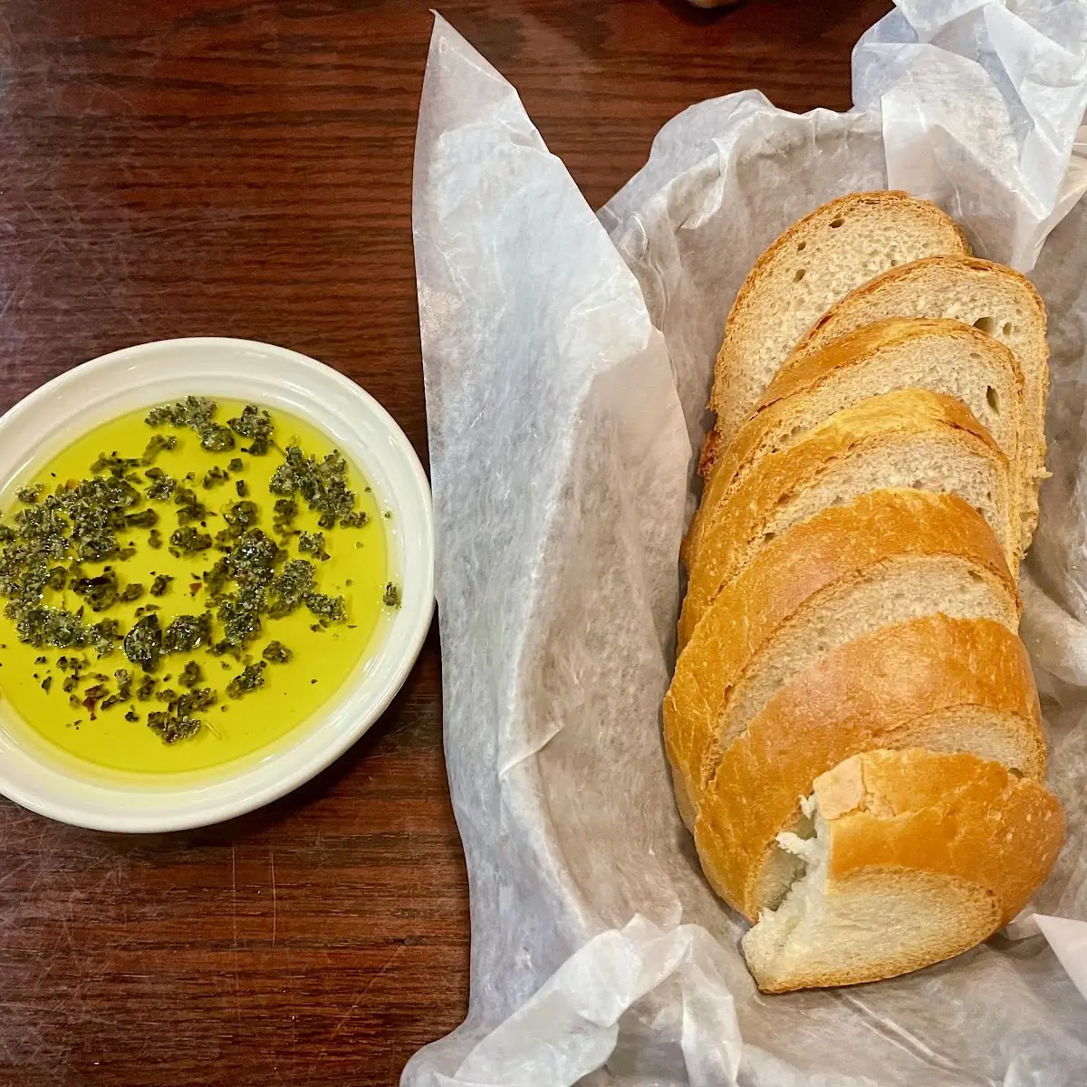 New Bread and Dipping Sauce Trio