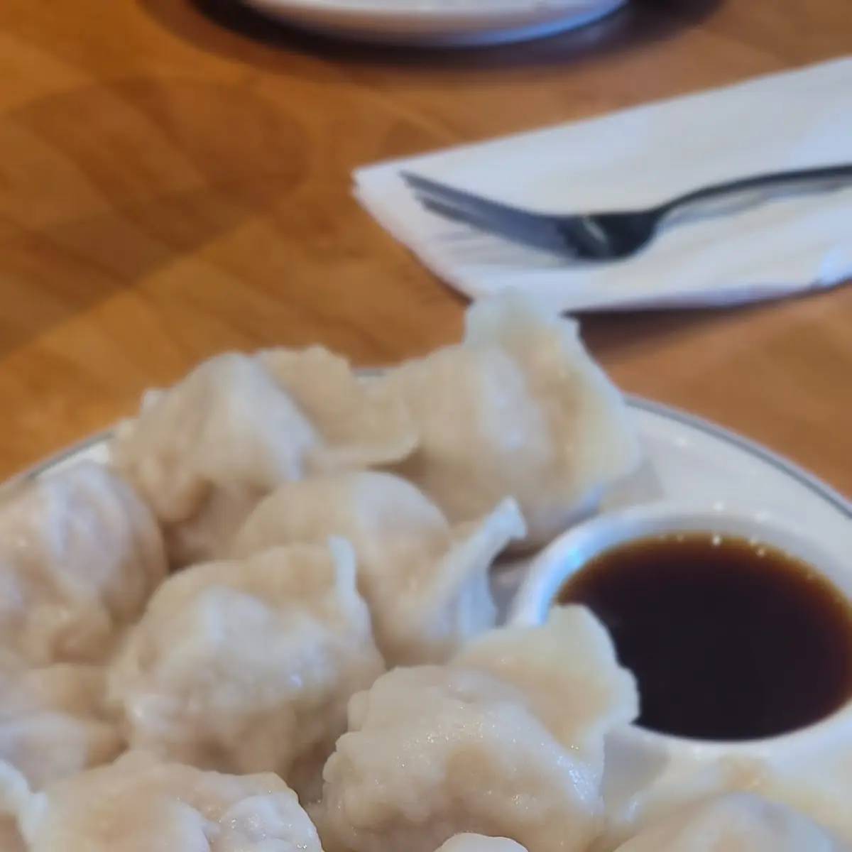 Steamed Dumplings with Dipping Sauce