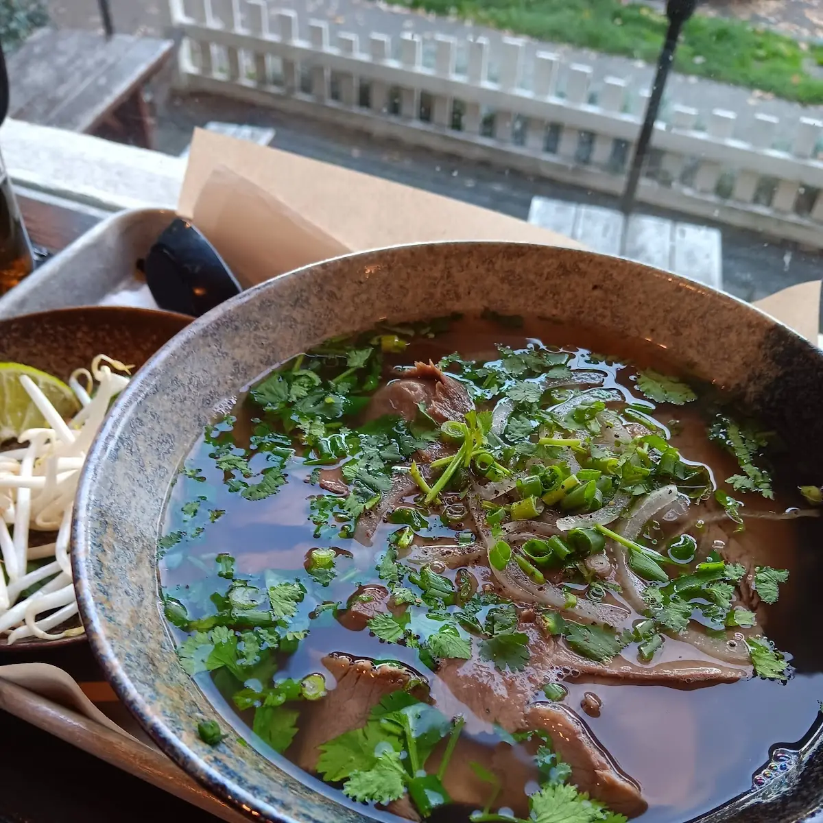 Beef Pho and Salad Bowl