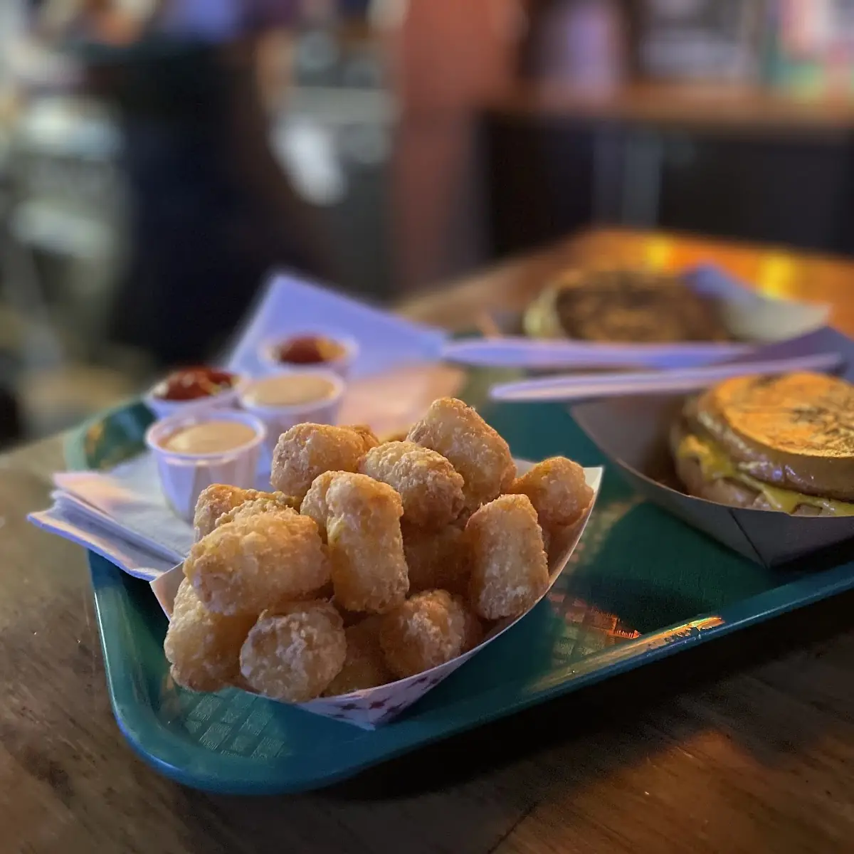 Tots and Grilled Cheese Sandwich