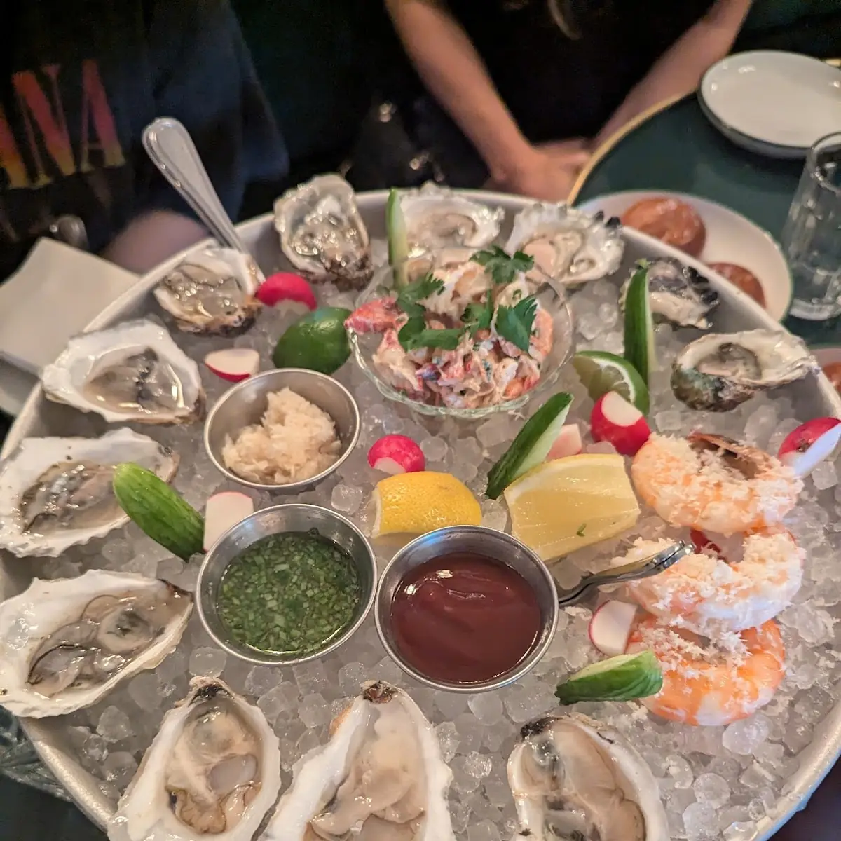 Fresh Oysters Served on Ice