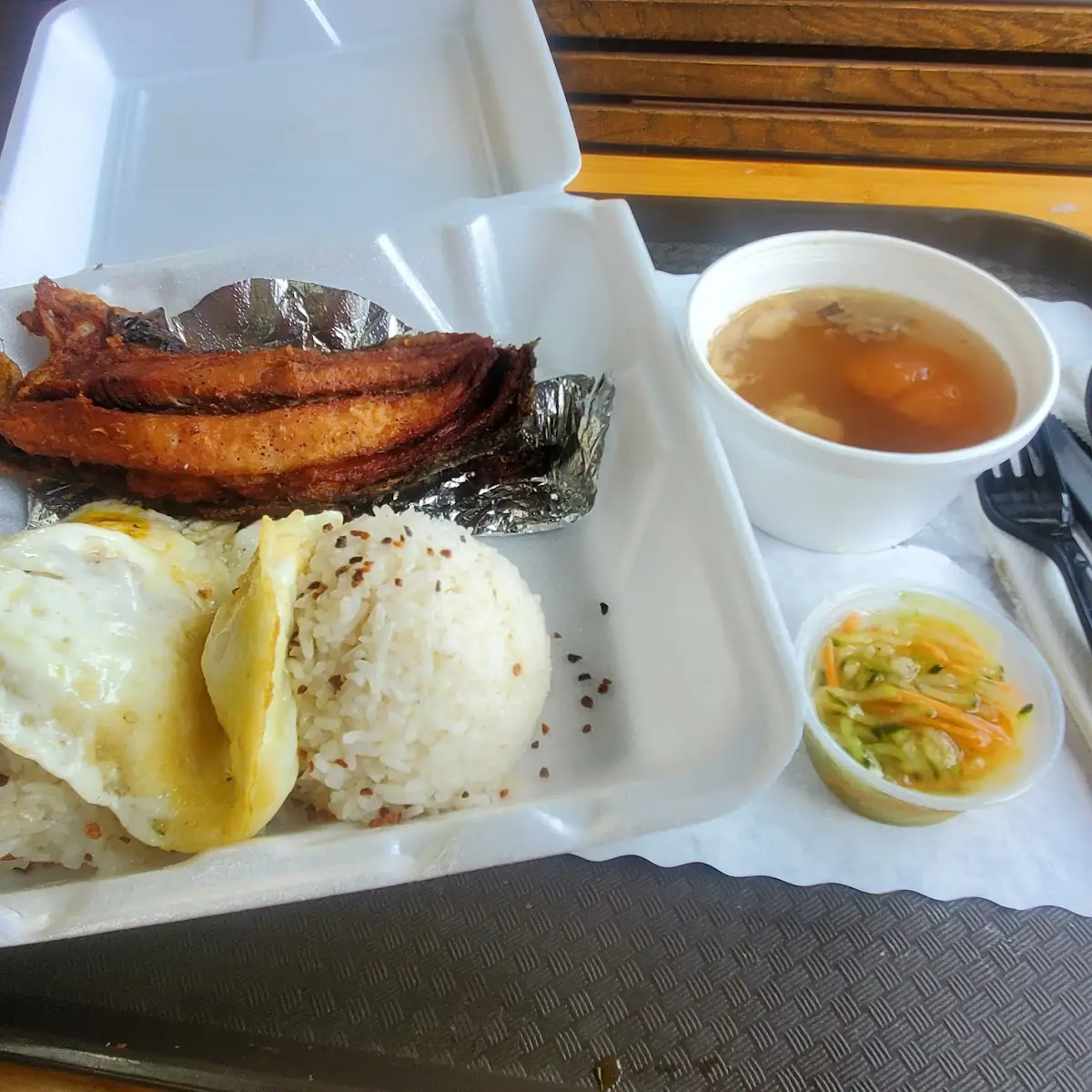 Daing Na Bangus 2 Eggs & Rice
