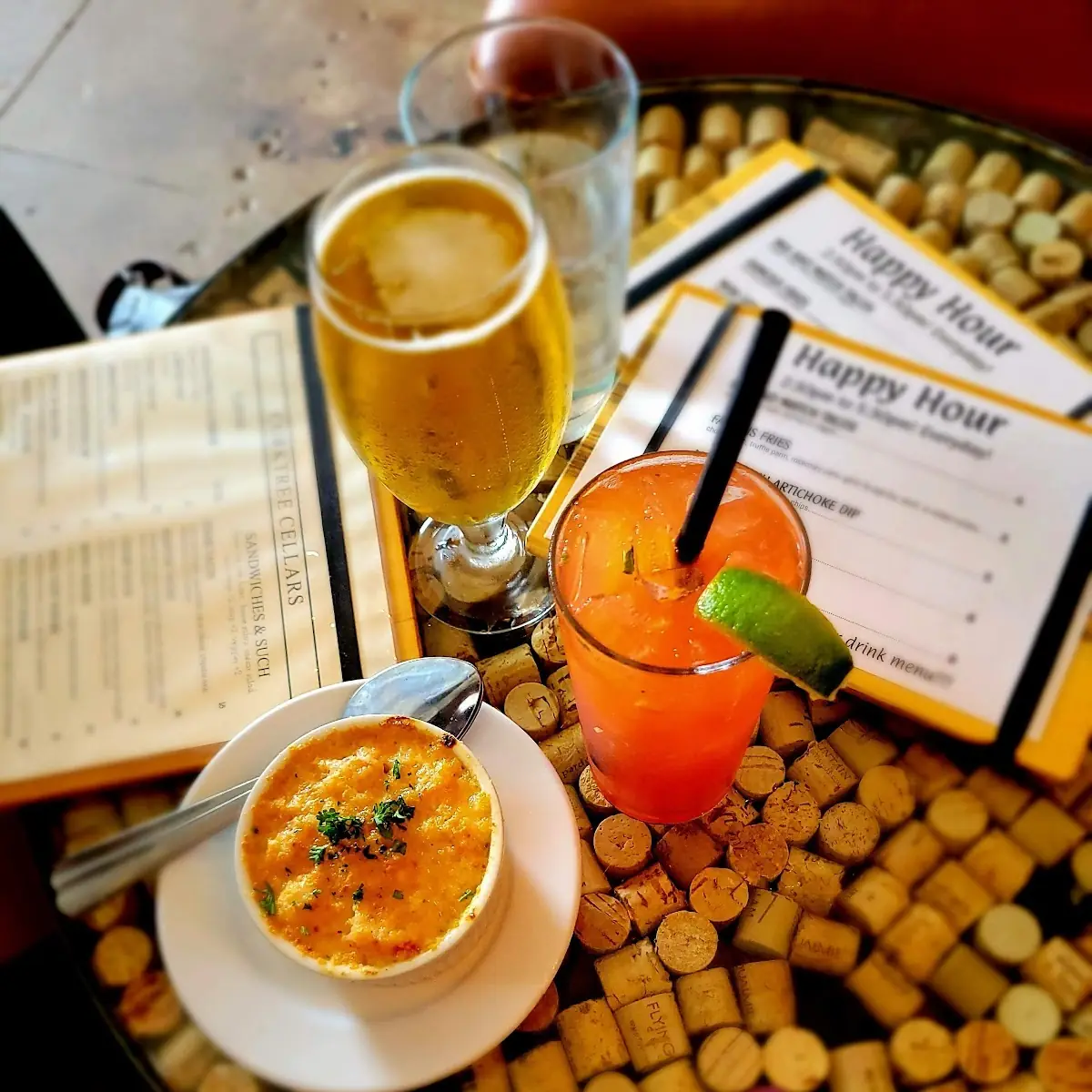Lobster Mac & Cheese Stawberry Basil Paloma