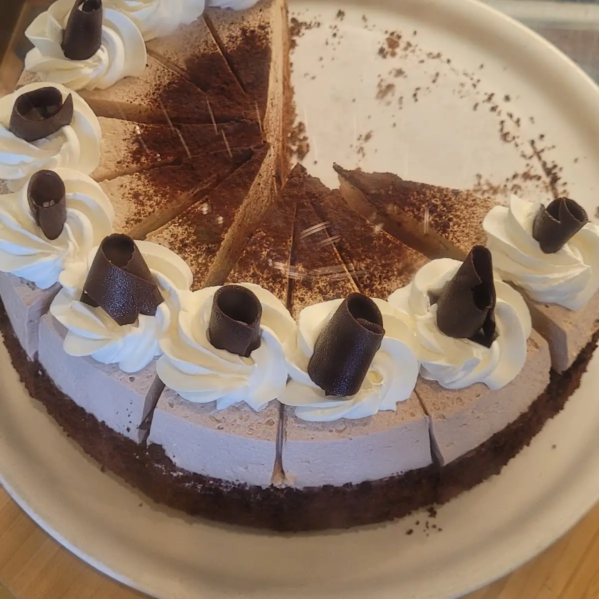 White & Dark Chocolate Cheesecake
