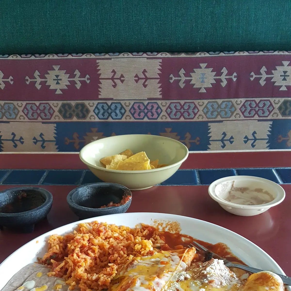 Combo Plate Enchilada Burrito Chili Relleno