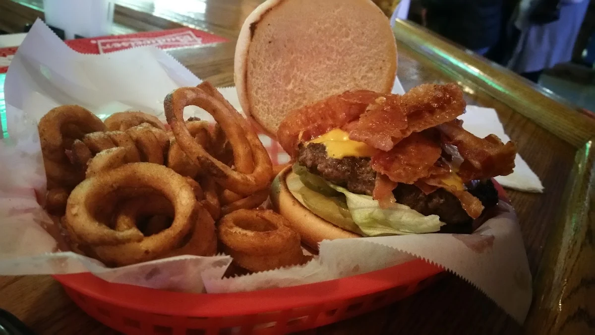 Bacon Cheeseburger and Rings