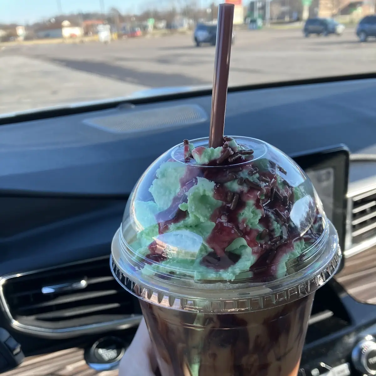 Rainbow Cookie Latte