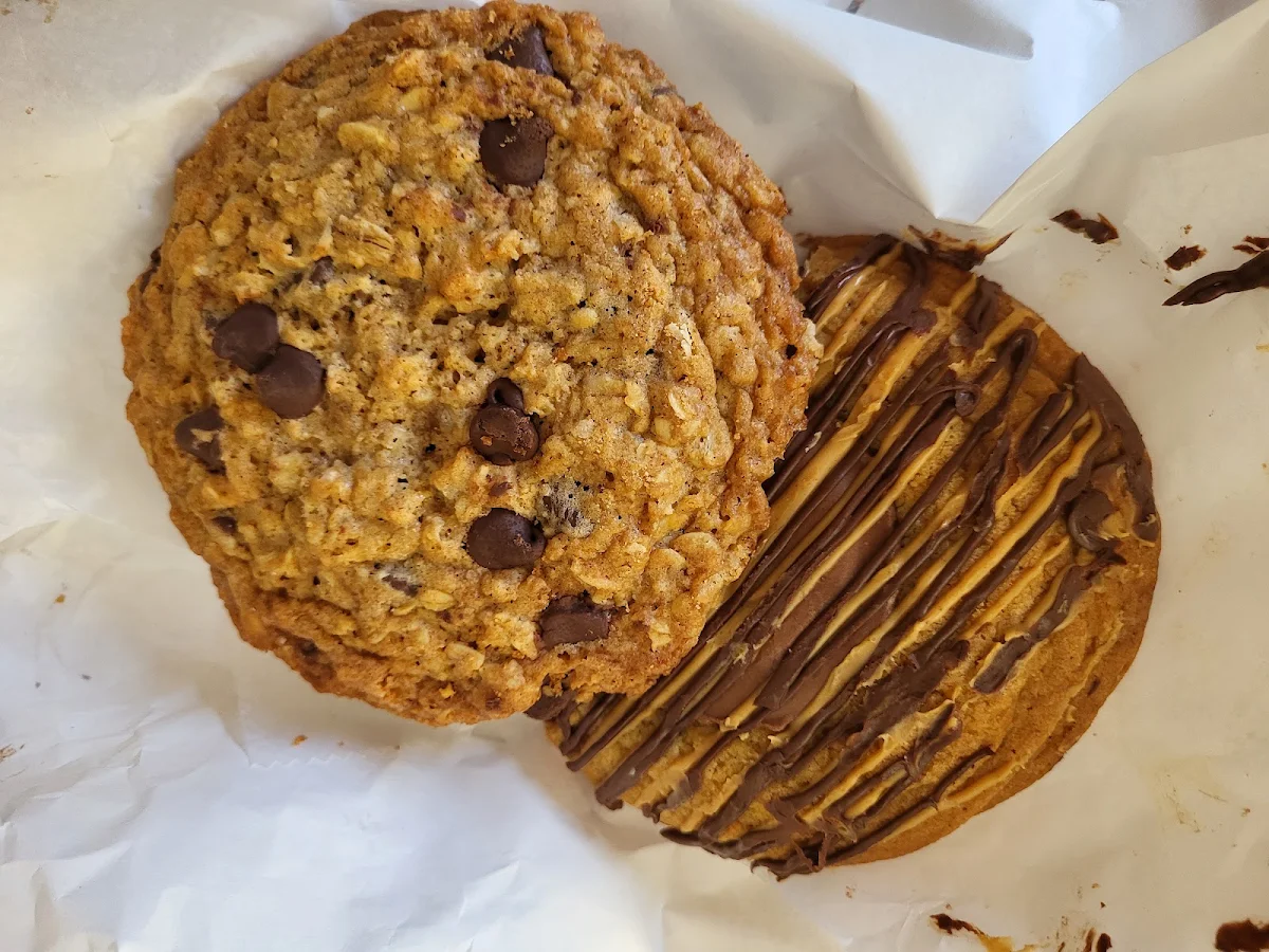 Oatmeal-Choc Chop Cookie & Peanut Butter Cup Cookie