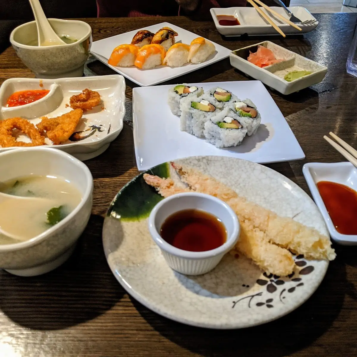 Spring Rolls and Crab Tempura