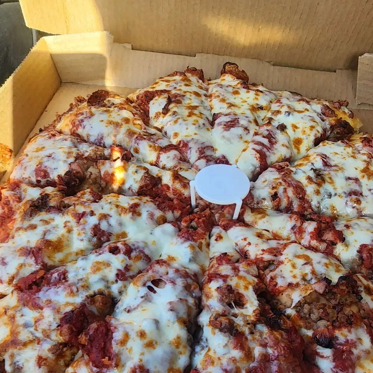 Deep Dish Pizza All Meat Pizza